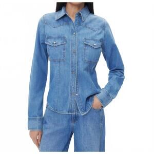 NEW TWP mustang sally shirt in vintage wash